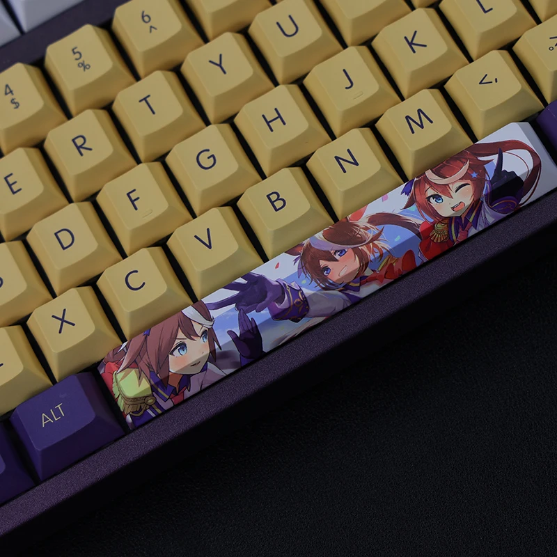 Tokai Teio Keycap Pretty Derby Uma Musume 108 klawiszy PBT DYE sublimacja profil wiśniowy MX przełącznik osi poprzecznej klawiatura mechaniczna