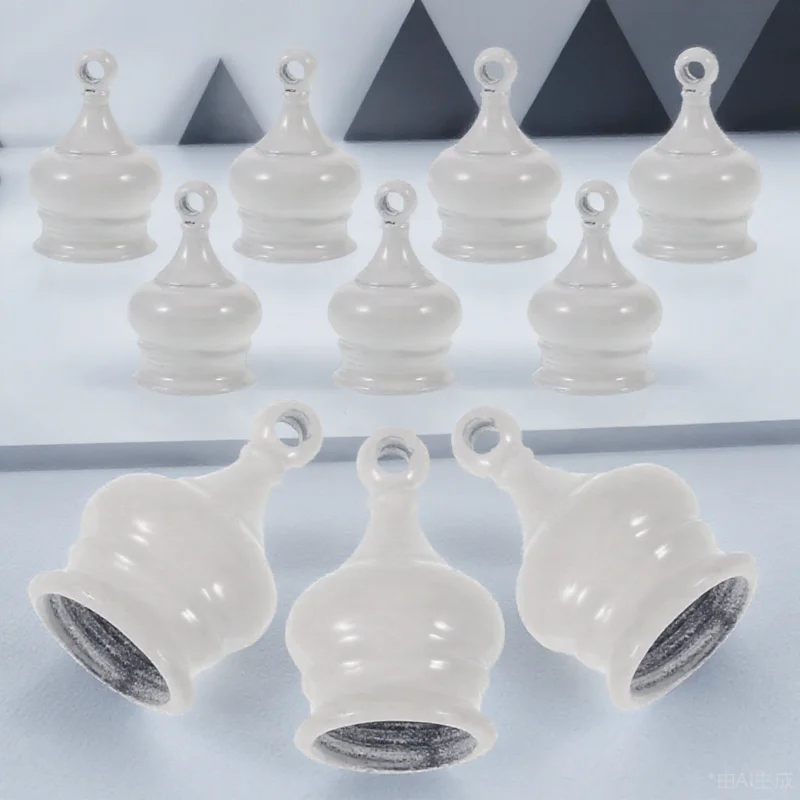 

10pcs Lamp Finial Knob M10 Screw Cap For Floor Table Lamp Shade Decorative Metal Parts Diy Light Accessories Vintage Bulb Holder