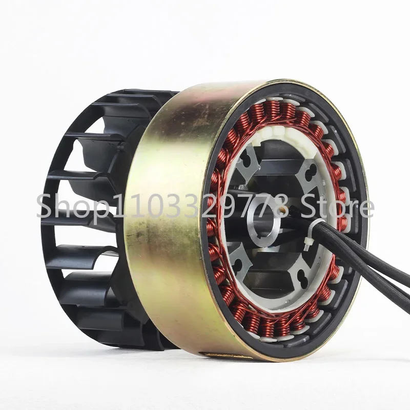 Range extender generator rotor coil magnetic cylinder stator accessories universal pure copper 60V48V72V3500W