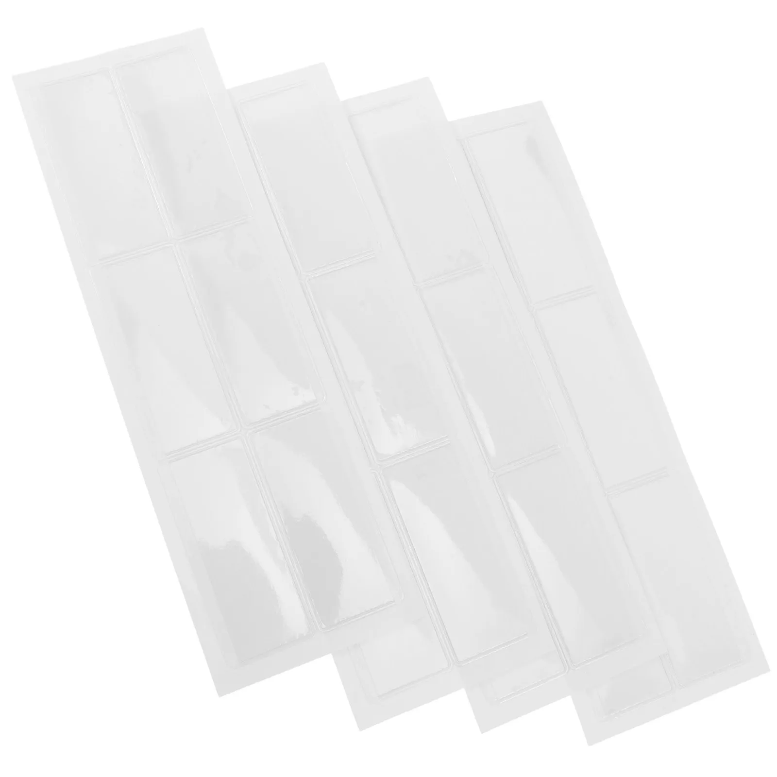 24Pcs Self-Adhesive Clear Label Holders Waterproof Transparent Plastic Index Card Pockets Supermarket Shelf Tags Business