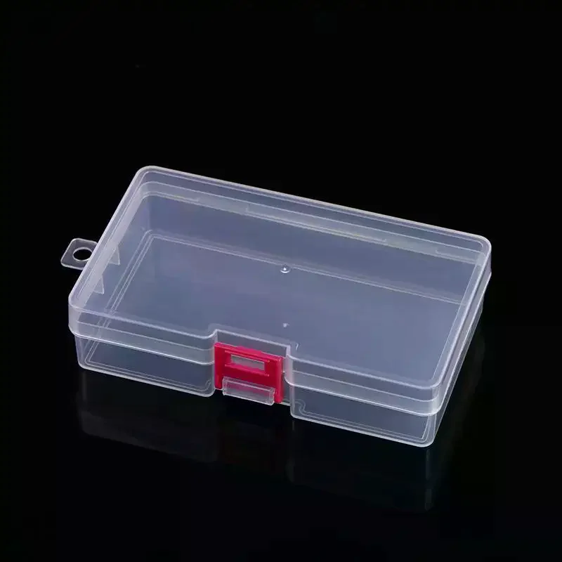 Square Plastic Transparent Storage Box Jewelry Beads Container Fishing Tools Accessories Box Small Items Sundries Organizer Case