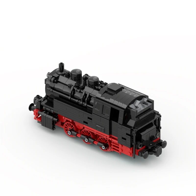 MOC-162675 City German Federal Railways Train DR-Baureihe 80 Steam Iocomotive Building Block Assembly Model Brick Toy Gifts