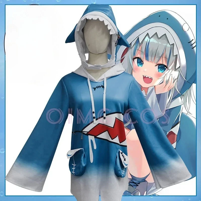 Vtuber Gawr Gura Cosplay Hololive Kostüm Honkai Impact 3 Karnevalsuniform Anime Damen Halloween Kostüme Spiel