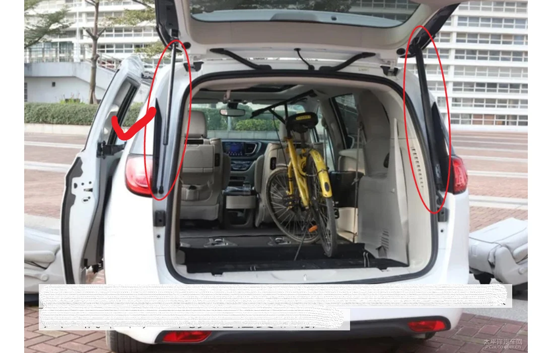 

2 шт. задняя дверь для Chrysler Voyager/Pacifica/Grand Caravan MPV 2017-2023 года, задняя дверь багажника, газовые пружинные стойки, подъемная опора