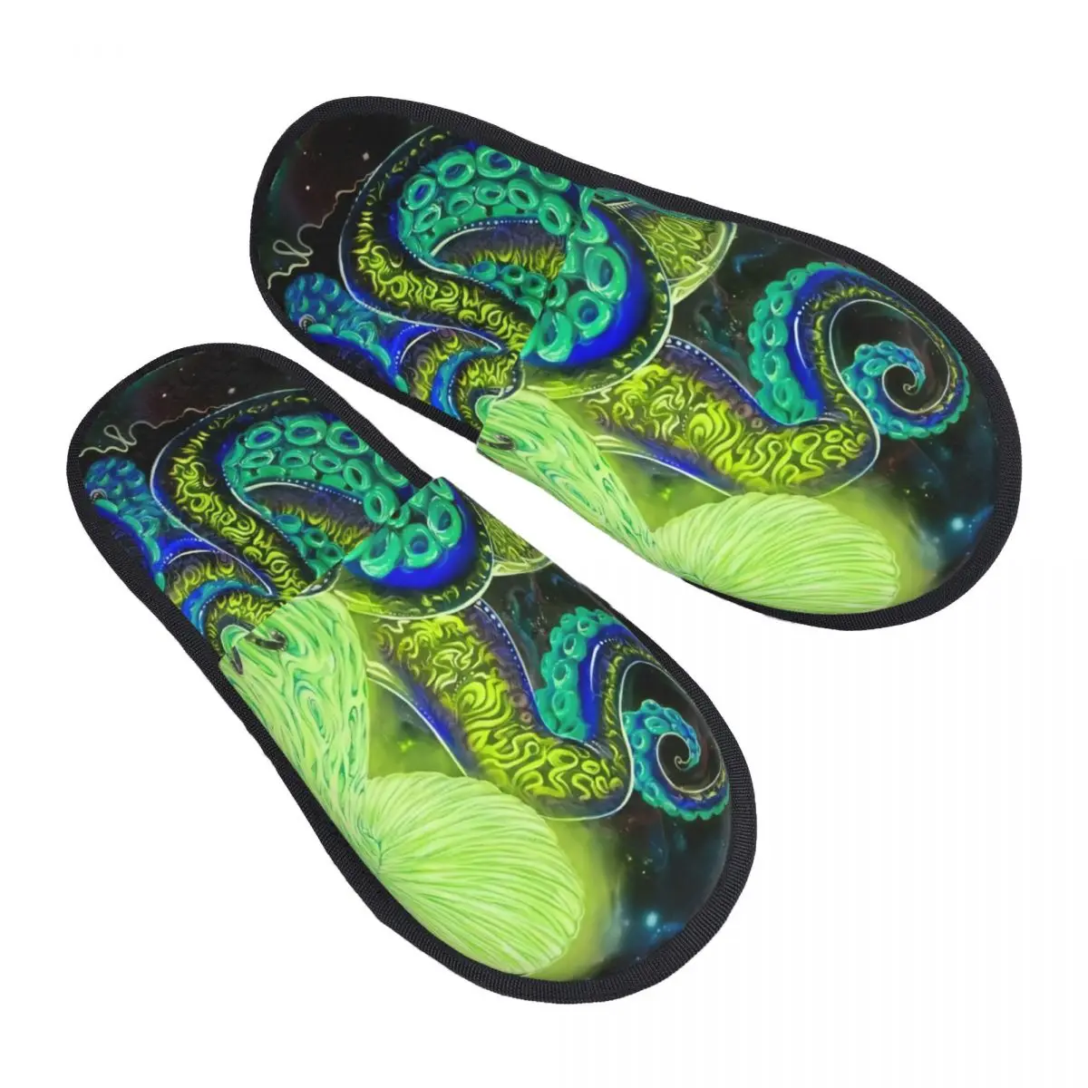 

Indoor Magical Octopus Warm Slippers Home Plush Slippers Home Soft Fluffy Slippers