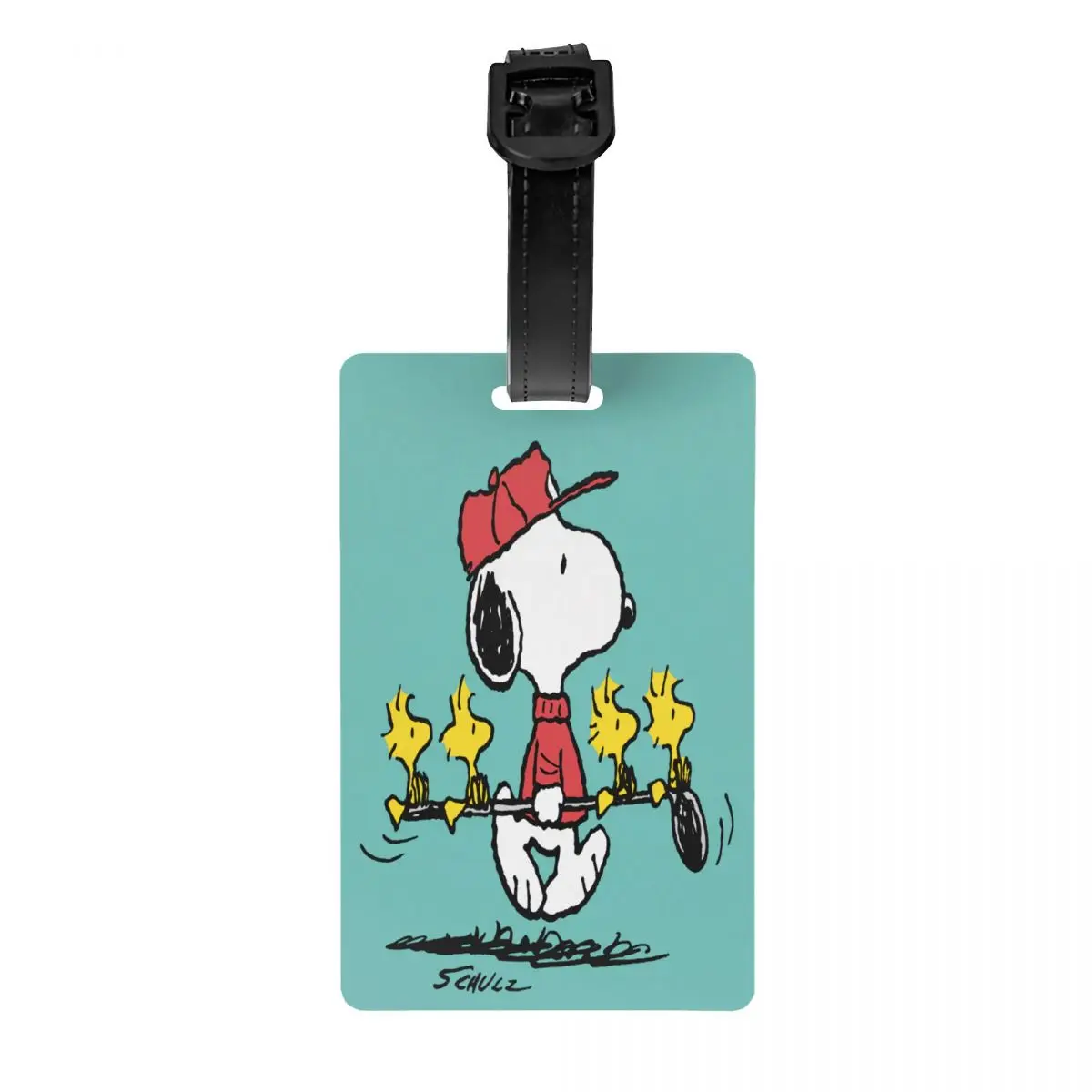 

Custom Cute Cartoon Snoopy Luggage Tag Travel Bag Suitcase Privacy Cover ID Label