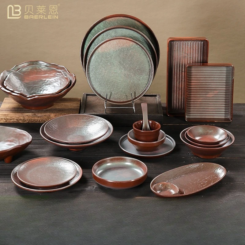 

YJQ melamine tableware mountain wind table commercial side dish dish set
