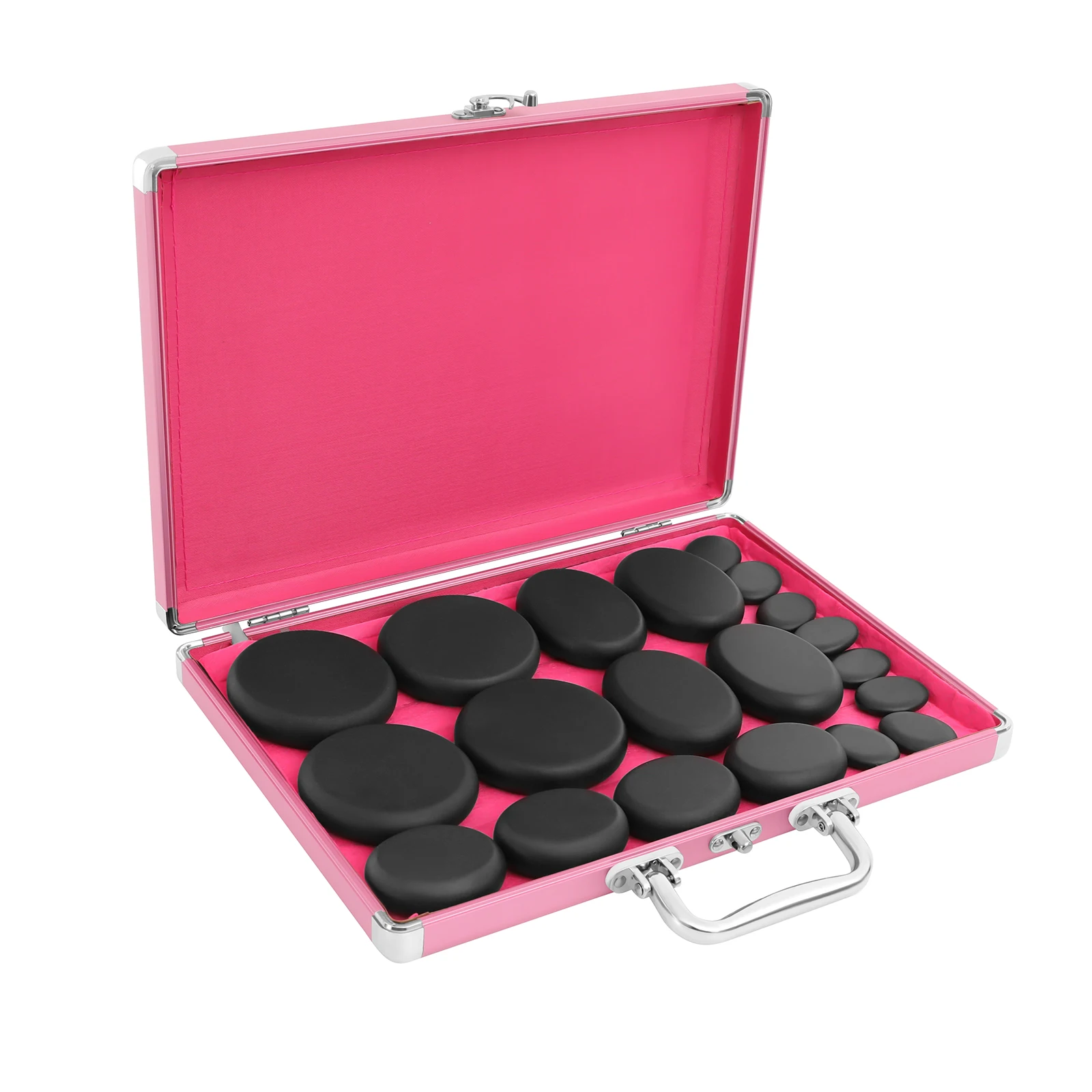 20PCS Hot Stones Massage Set 220W Massage Stones Heater Box 60-70