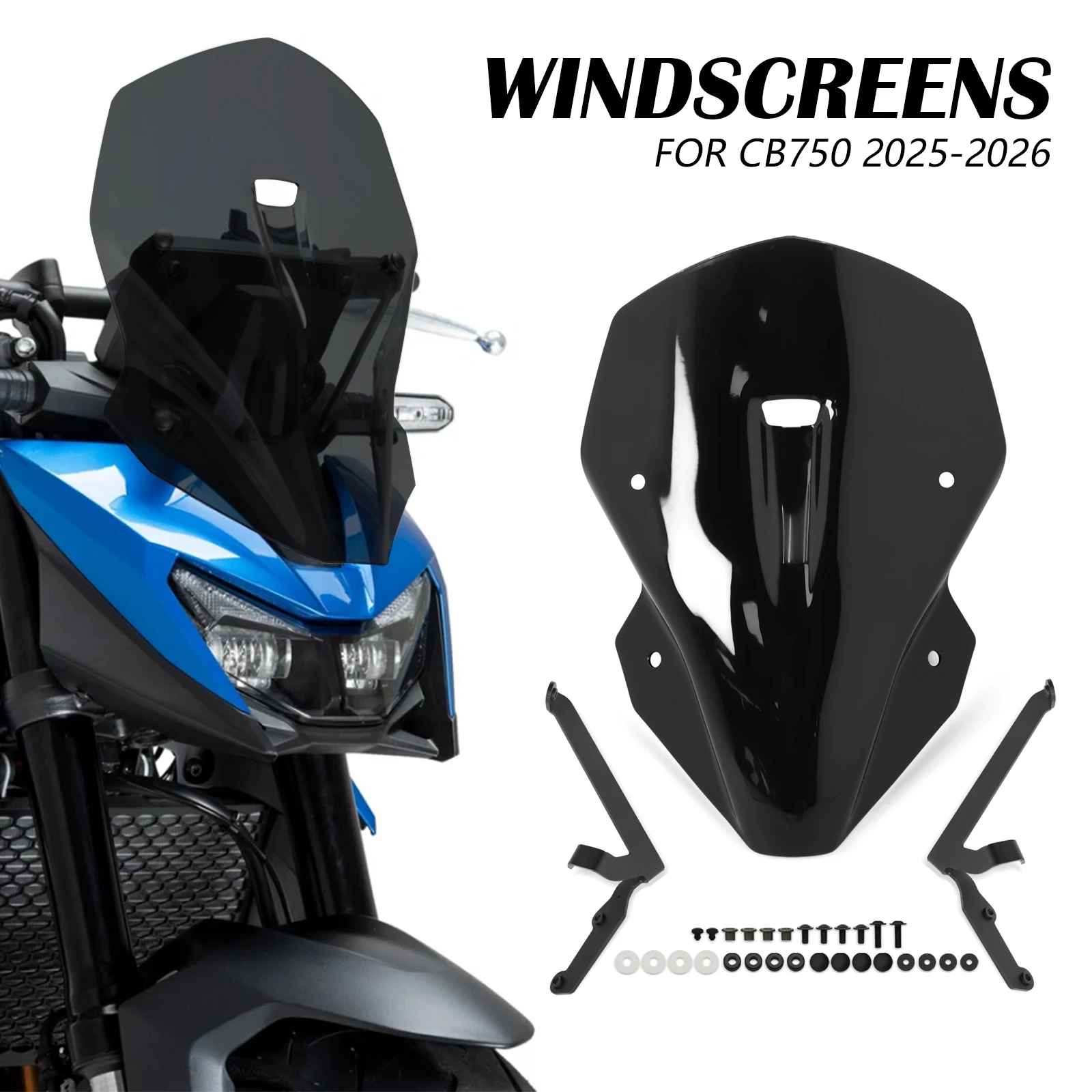 

Motorcycle For Honda CB750 Hornet cb750 hornet 2025-2026 Front Windscreen Windshield Fairing Viser Visor Wind Screen Deflector