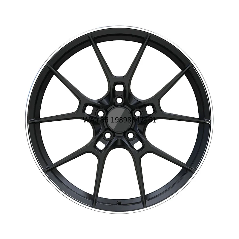

High Accuracy Forged Matte Black Wheel Hub 6x120 18 19 20 21 Inch Forged Luxury Alloy Passenger Car Wheels for volvo tesla