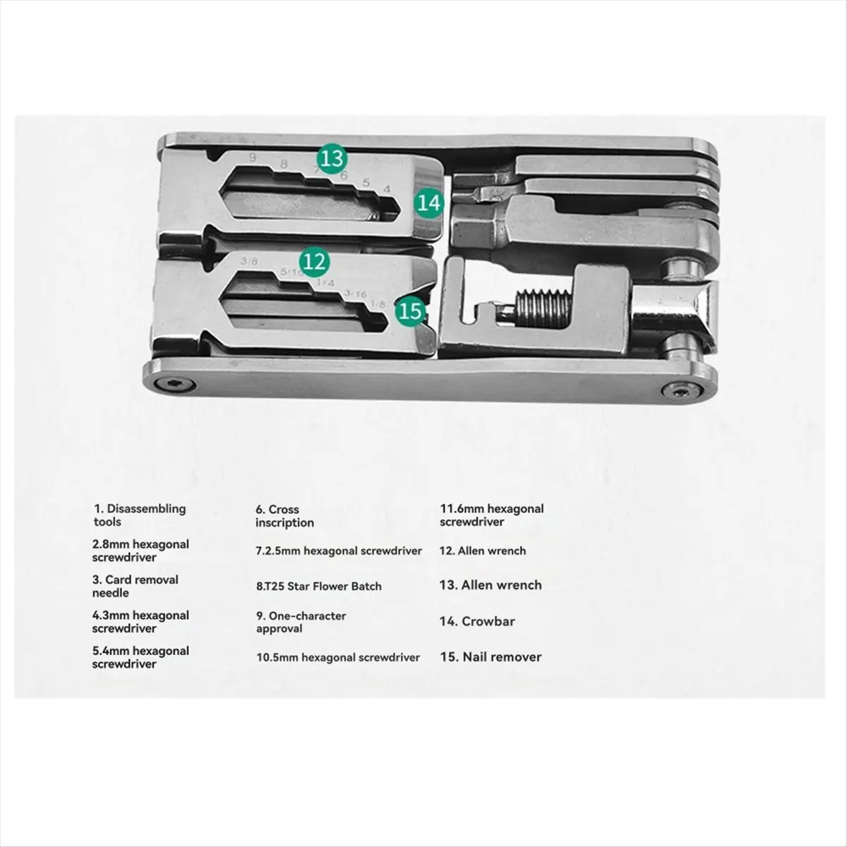 Multifunctional Bicycle Repair Kit Chain Tool Wrench Chain Tool Stainless Steel