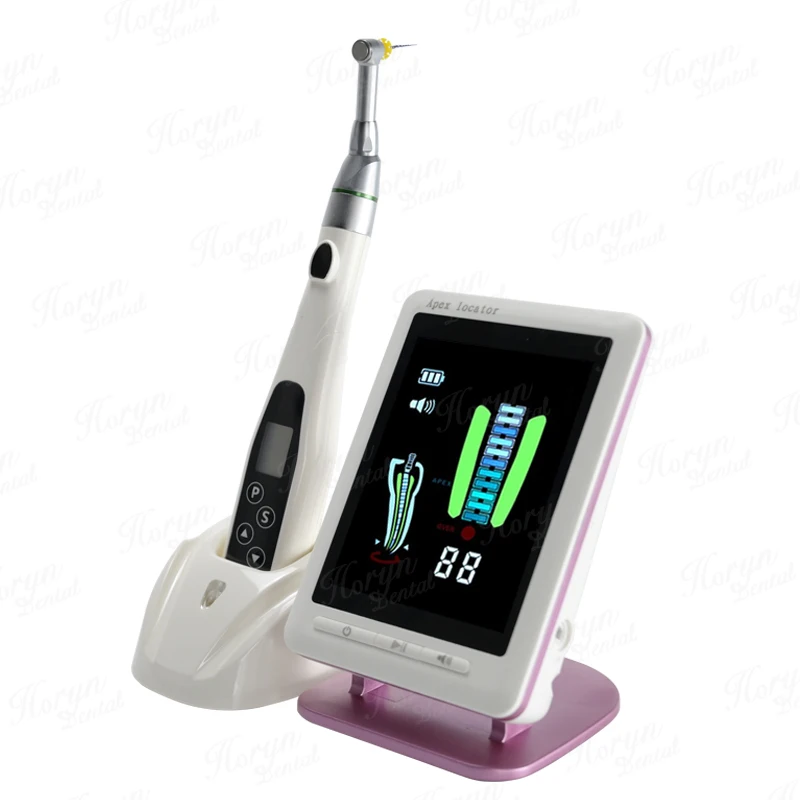 

den tal Endomotor With Apex Locator MINI Apex Locator Wireless Endodontic Treatment LED With 16:1 Contra Angle EndoMotor