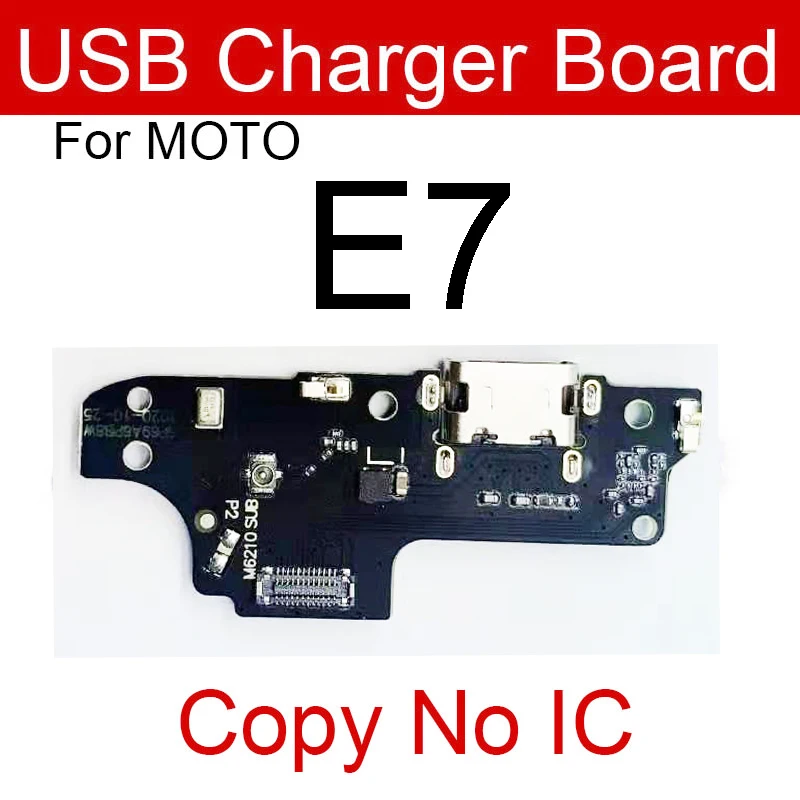 10Pcs USB Charger Dock Connector Board For Mototrola Moto E7 E6 E5 E4 Plus Play E7 Power E4T E3 Charging Jack Board Repair Parts