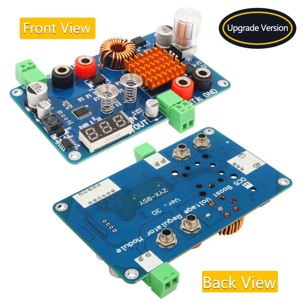 

New Version Buck Converter, DC 5-32V to 5-45V 3A Adjustable Step Down Module with Voltage Display and Touching Sensor Switch