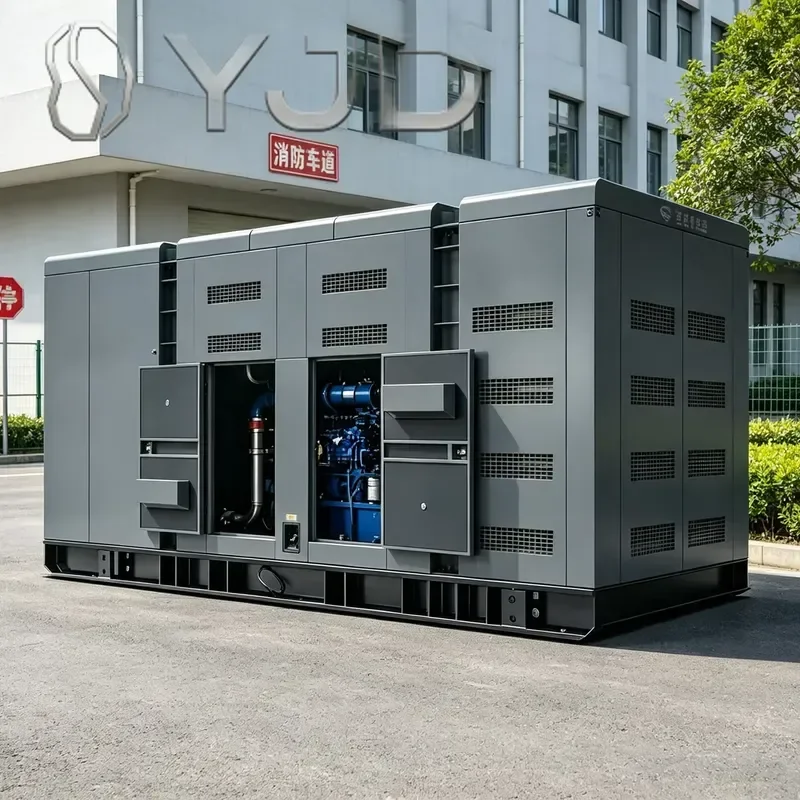 YJD Low Fuel Consumption High Power Weatherproof Silent Diesel Generator 60KW 100KW 150KW 200kW 50/60Hz 200A ATS Outdoor Genset