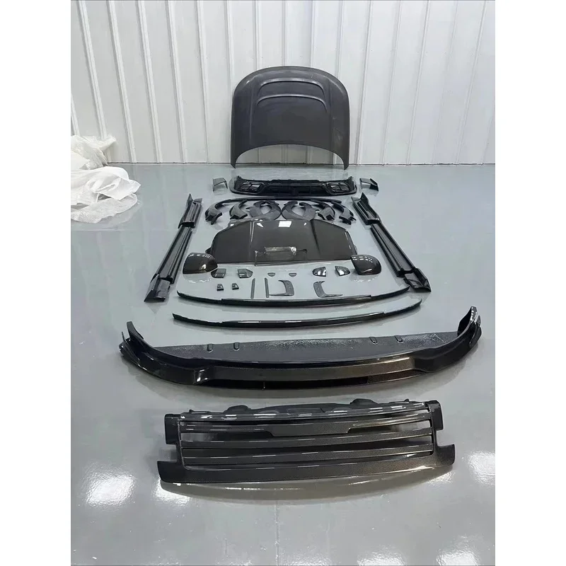 High Quality Carbon Fiber Body Kit For Rangerover MSY Style Front Lip Diffuser Spoiler Wide Body