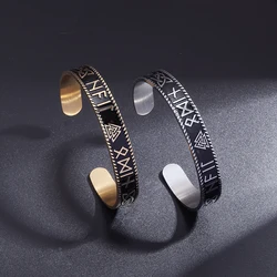 Creative Nordic Celtic Classic Versatile Rune Stainless Steel Bracelet for Men and Women Personality Amulet Jewelry Gift