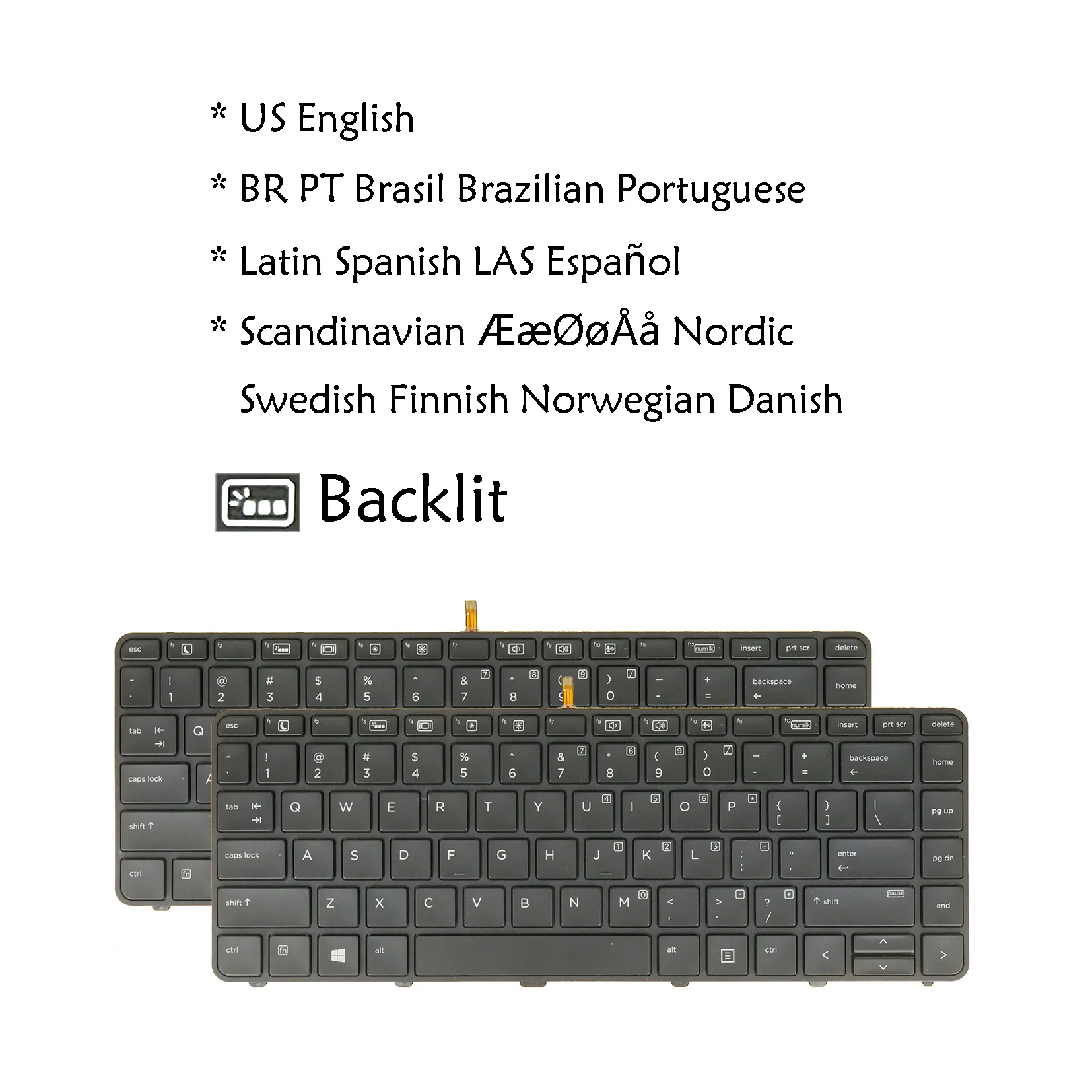 

Клавиатура с подсветкой для HP Probook 430/G3/G4/440/G3/G4/446/G3