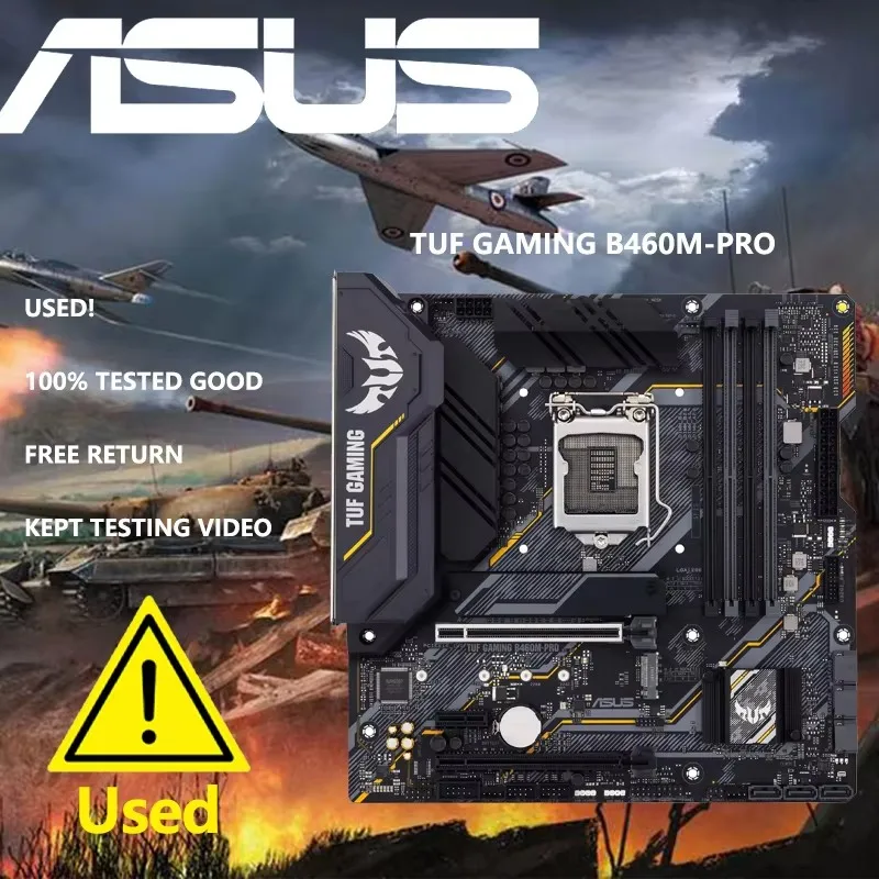 ASUS TUF GAMING B460M Pro  mATX Intel B460 DDR4 , SATA 6 Gbps, USB 3.2 Gen 1 128G LGA 1200 CPU Motherboard