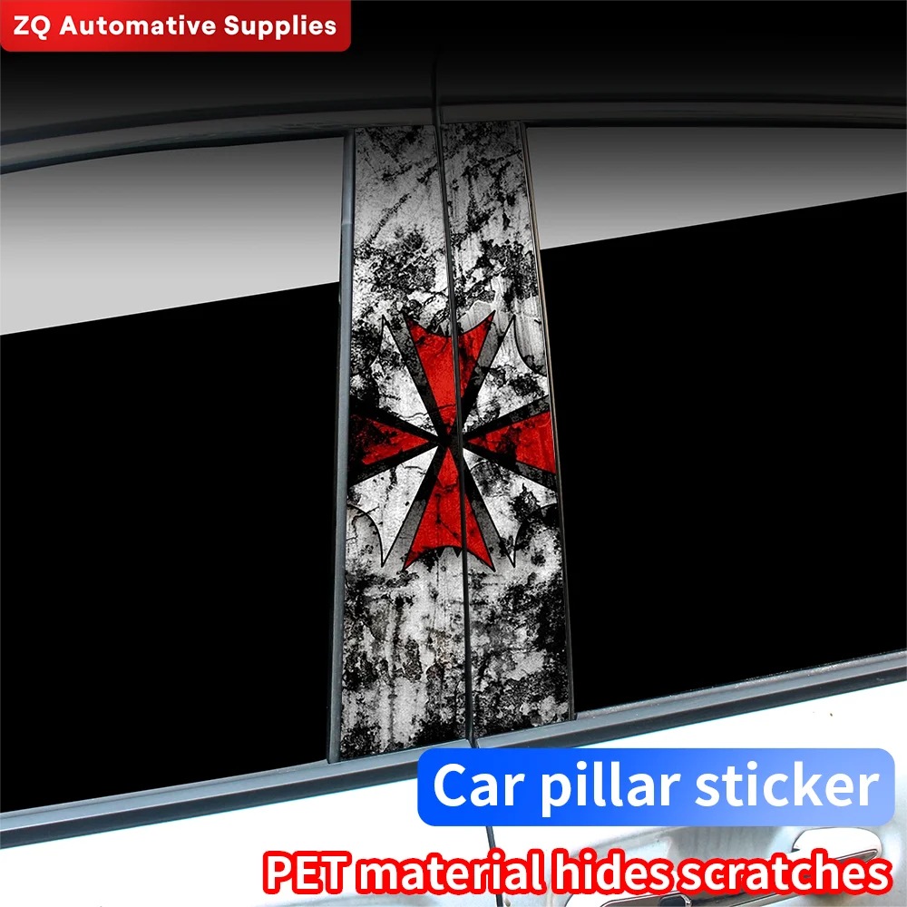 Car Resident Evil Stickers Car B-pillar Stickers Waterproof Auto Center Pillar Sunscreen Vinyl Decals Cover Scratch Accessories