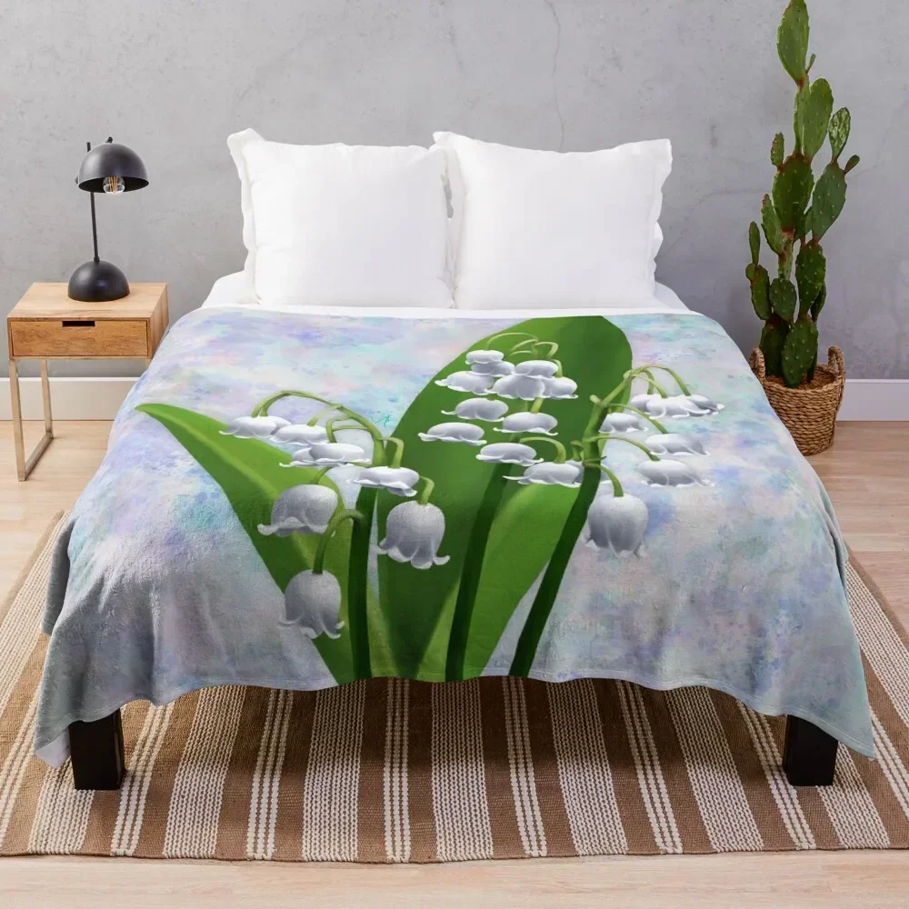 

Lily of the Valley Throw Blanket
