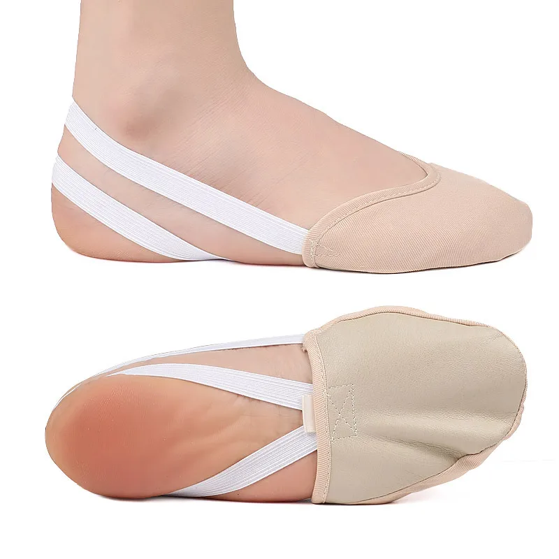 1Pair Rhythmic Gymnastics Shoes Half Length Soft Socks Children Adult Ballet Dance Elastic Shoes Art Gym Accessories