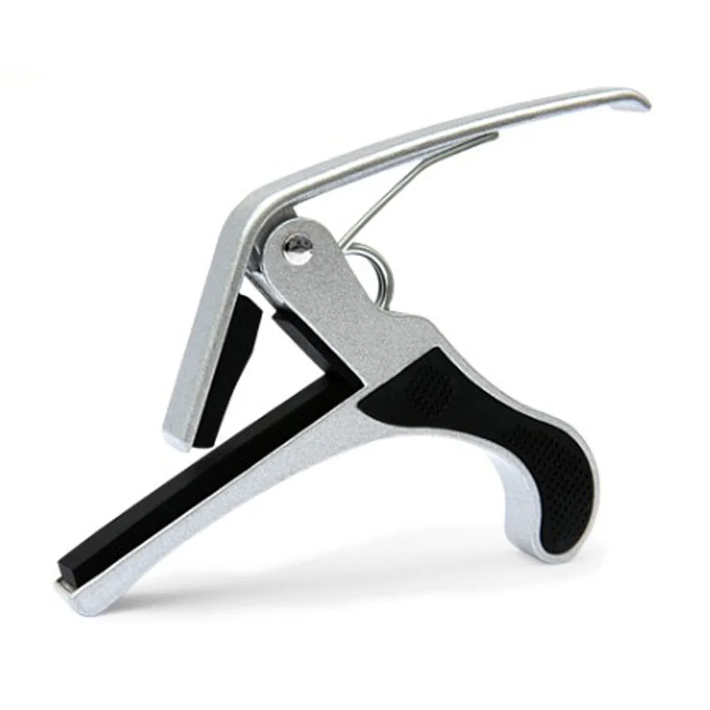 

Metal Guitar Capo Silver 10*6*3Cm Zinc Alloy Quick Tune Changer For Acoustic Electric Guitar Portable Pitch Adjustment