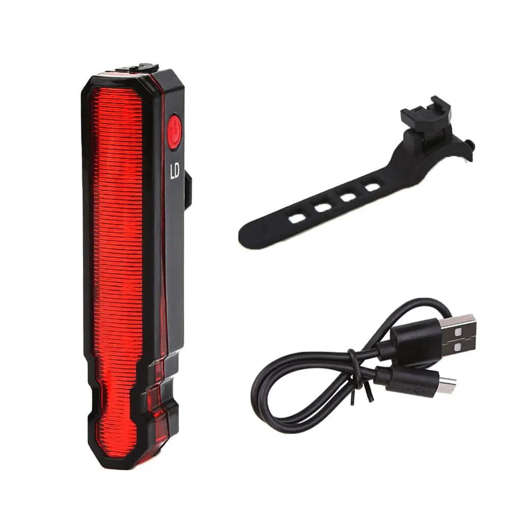 Tylne światło rowerowe ostrzegawcza lampa bezpieczeństwa wodoodporne światło LED USB do wielokrotnego ładowania światło do jazdy na rower drogowy