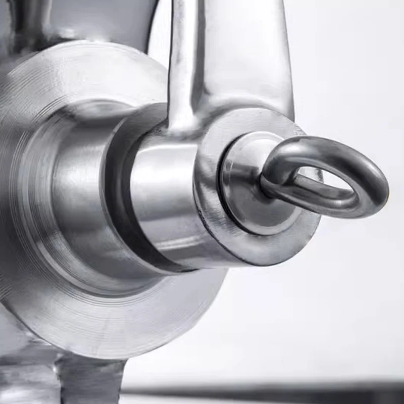 32# Stainless Steel Manual Pully Meat Grinder Mincer Beef Pepper Grinding Machine For Dogs or Animals People Kitchen Use view 5