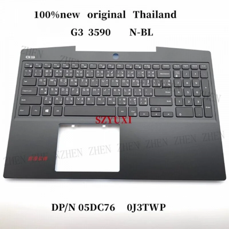 

Y Тайская версия, чехол для упора для рук, клавиатура без подсветки 05DC76 0J3TWP для DELL G3 3590
