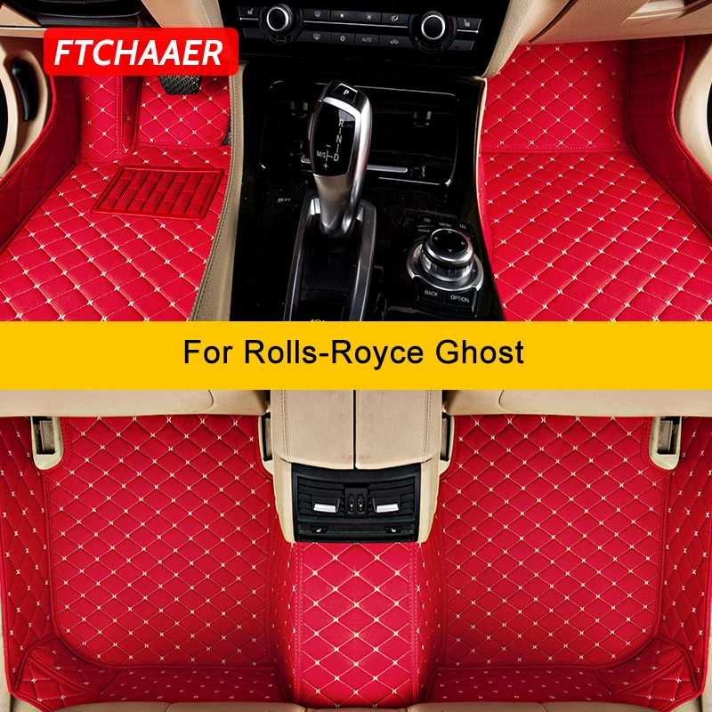 

FTCHAAER Custom Car Floor Mats For Rolls-Royce Ghost 2008-2023 Auto Carpets Foot Coche Accessorie