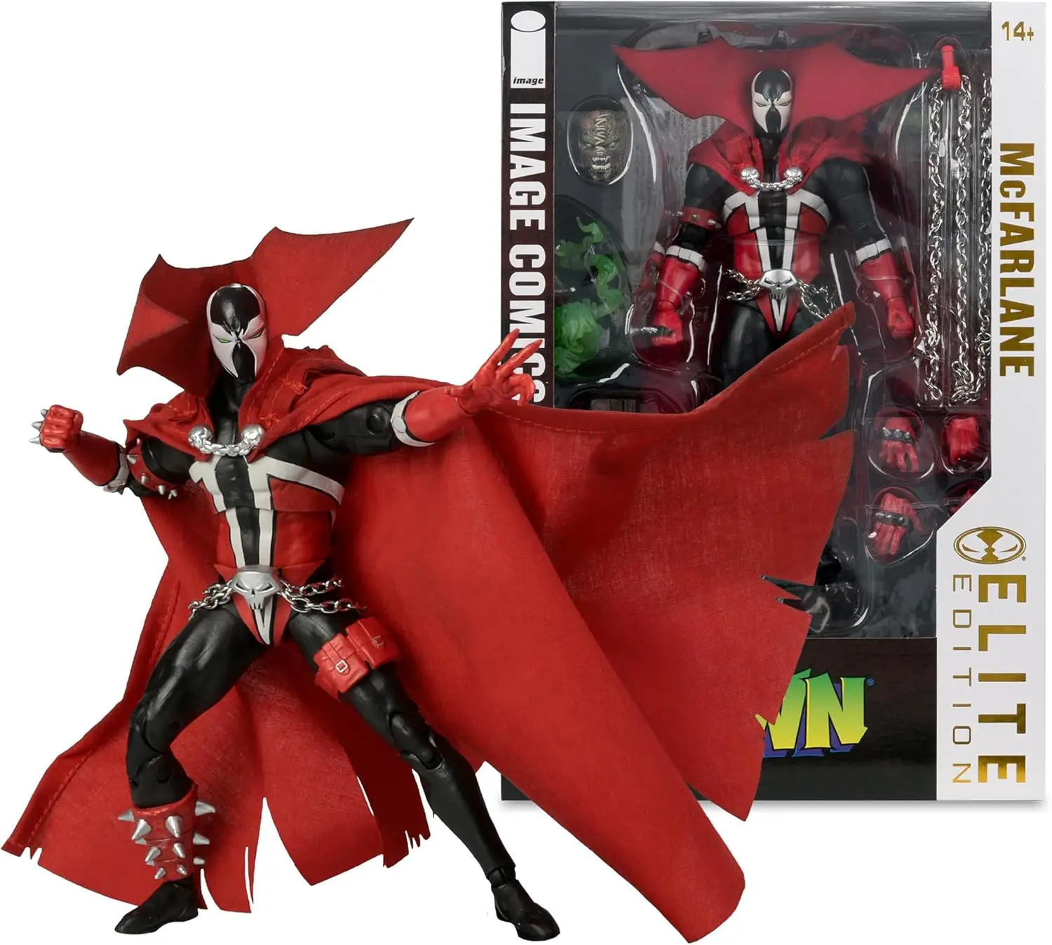 McFarlane Toys SPAWN 18cm Action Figure Collector Edition Gold Label Todd SPAWN Modelo Boneca