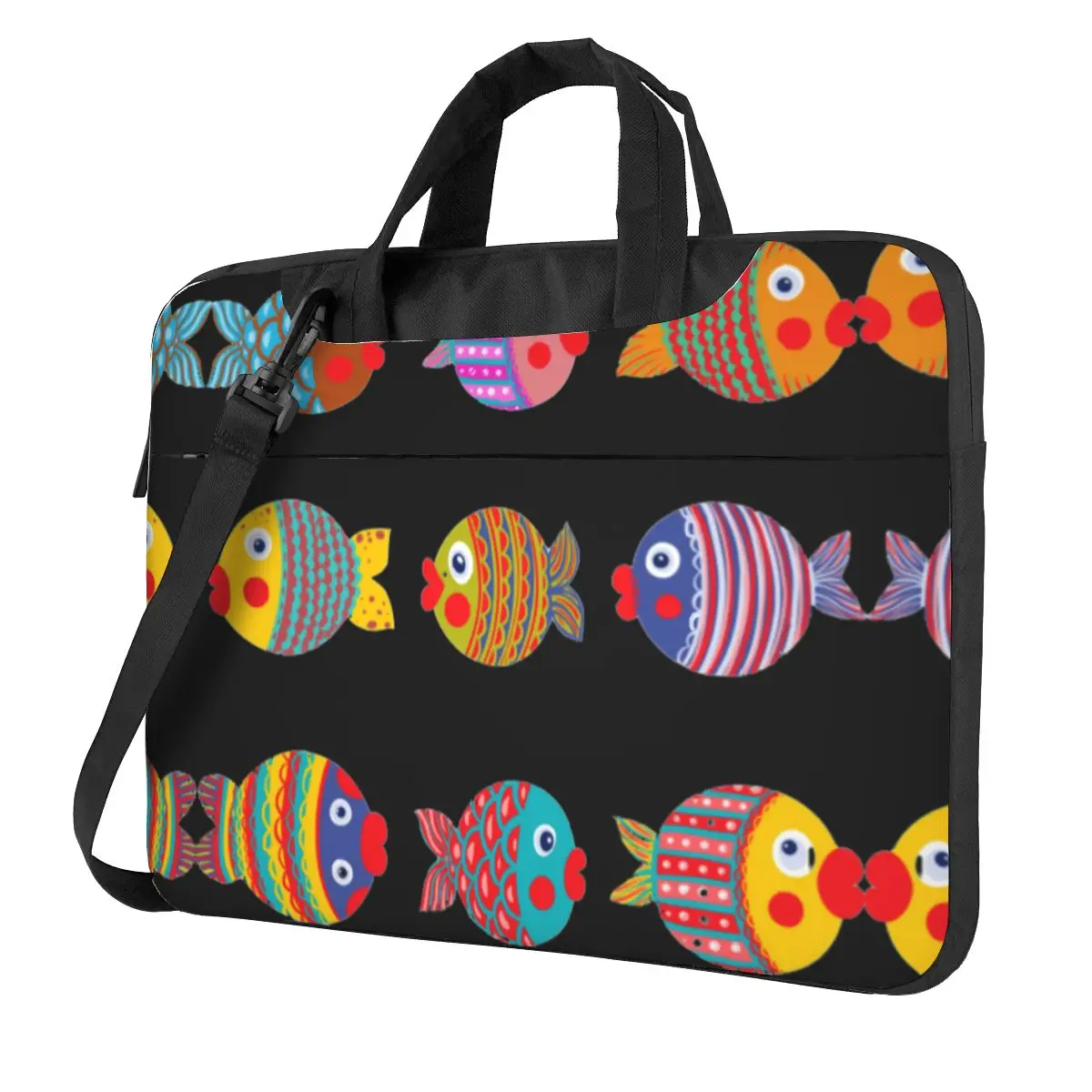 Colorful Fish Laptop Bag Cute Many Kawaii Protective Notebook Pouch 13 14 15 Print For Macbook Pro Lenovo Computer Bag