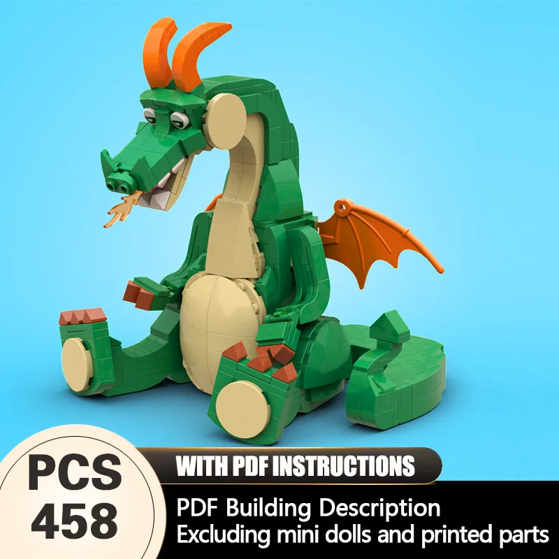 

Creators Animal Series Model MOC Building Bricks Cute Dragon Modular Technology Gifts Holiday Assemble Children Toys Suit