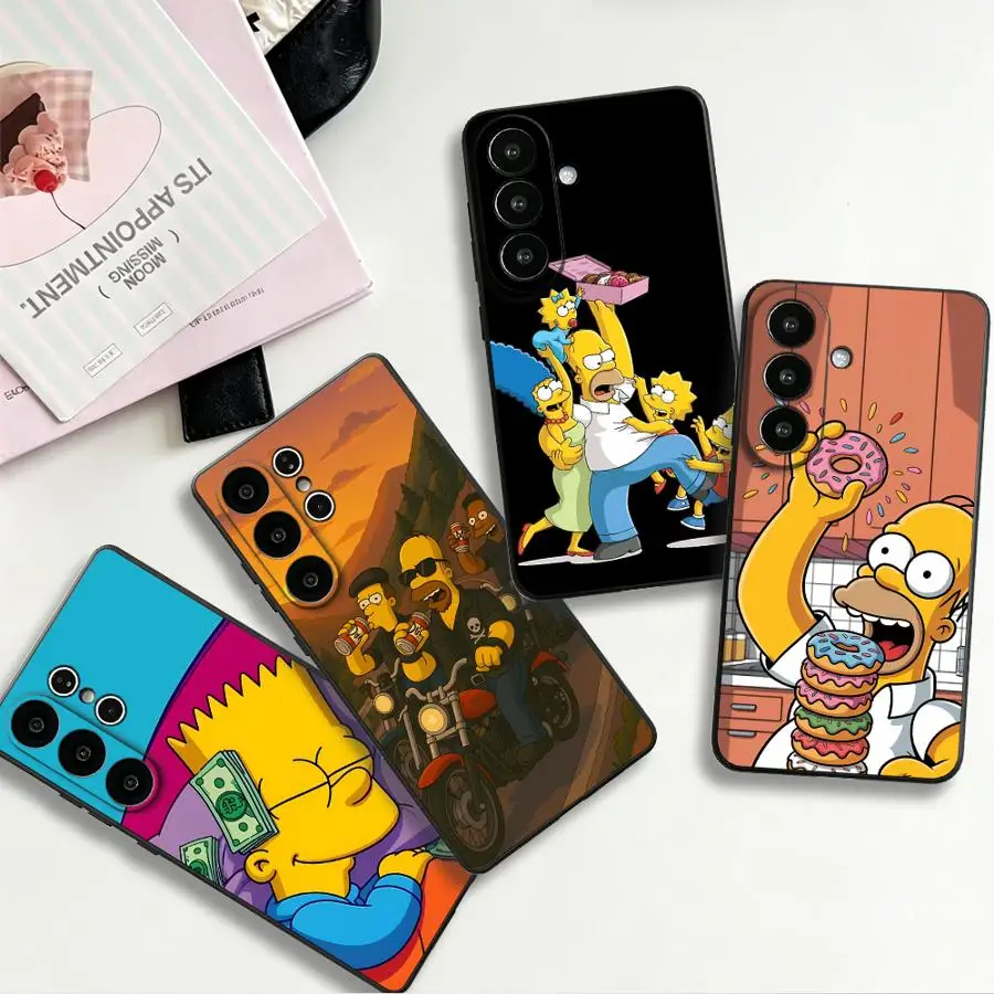 Crazy S-Simpsons Phone Cover Case for Samsung Galaxy S26 Ultra S20 S25 Plus S24 S26+ S21 FE Note 20 8 9 10 S10 S9 S23 S24+ S25+