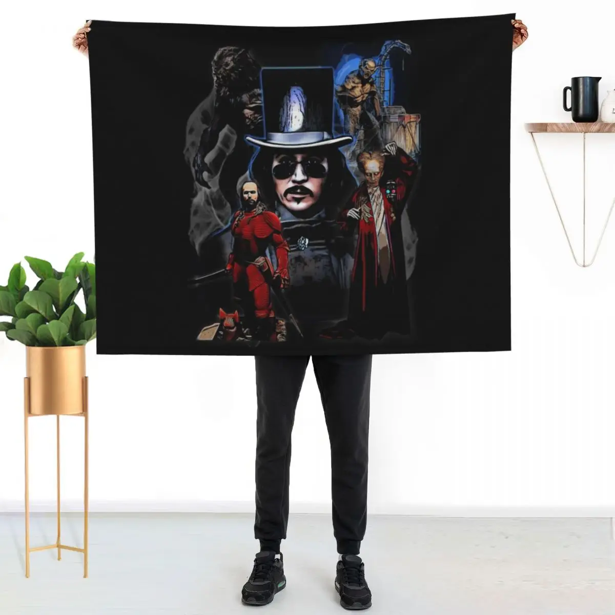bram stokers Dracula Classic . Throw Blanket manga Luxury Thicken Furry wednesday Decorative Sofas Hairy Blankets