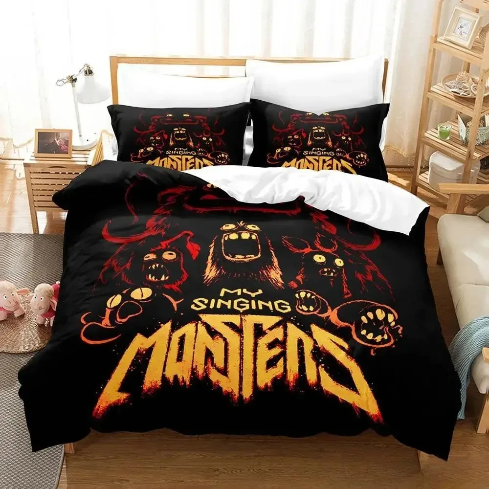 

Game My Singing Monsters Bedding Set Single Twin Full Queen King Size Bed Set Adult Boys Bedroom Duvet cover Sets Home Textiles