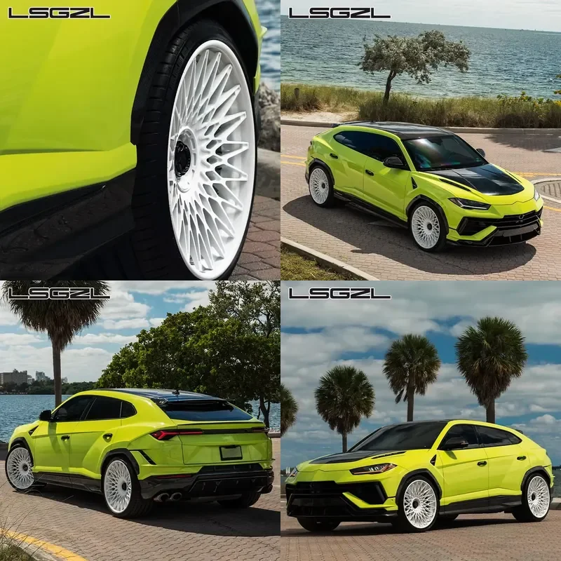 2 Piezas de Ruedas Blancas Brillantes de Fábrica de 19, 20, 21, 22, 24 y 26 Pulgadas en 5x112, 5x130, 458 y 990 para Clase G y Maclaren