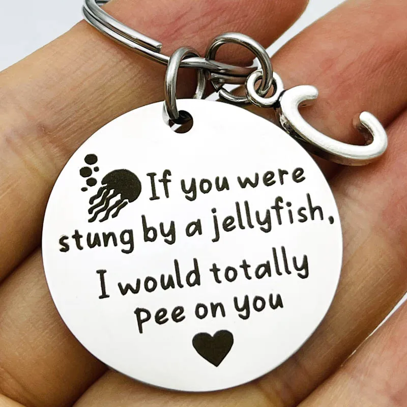 Funny Friendship Gifts for Women Men Friends Sisters True Friends Jewelry Gift Sister Gifts If You Were Stung By A Jellyfish