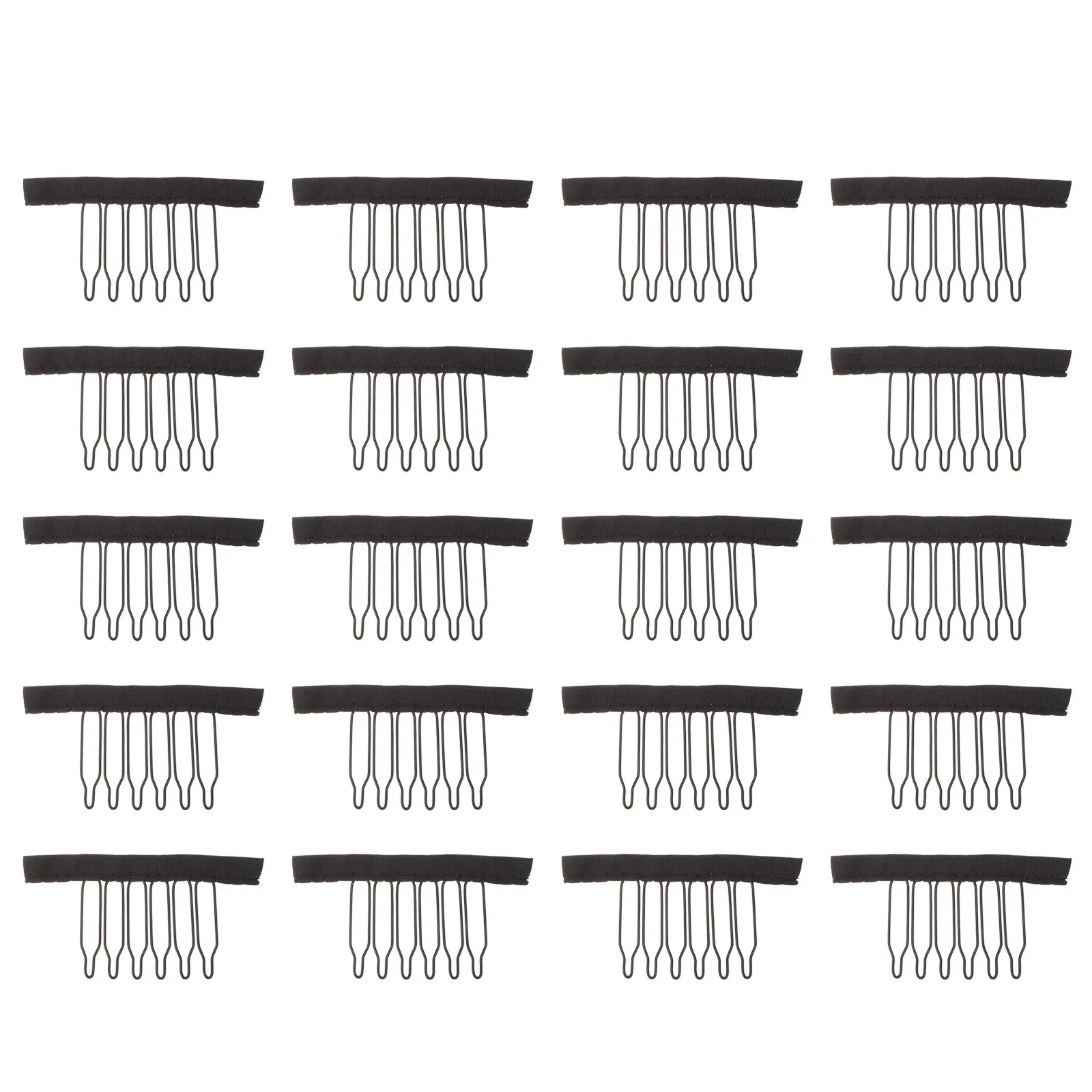 

20Pcs Fixing Clips Sturdy Teeth Combs Hair Extensions Caps Clips DIY Sewing Accessories Teeth Combs Hair Accessories