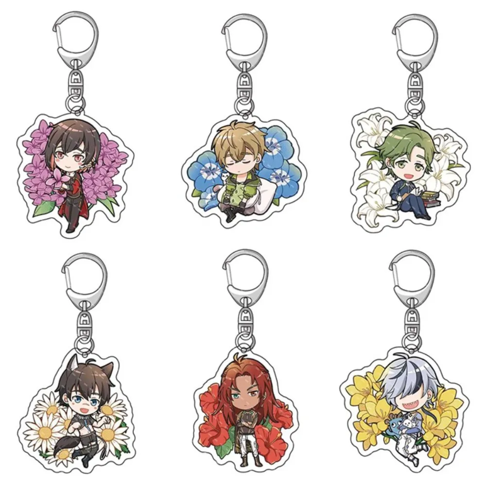 أنيمي نو كرنفال تأثيري الاكريليك سلاسل المفاتيح العالم الجديد كرنفال زهرة سلسلة الشكل أستر بليد كوينسي قلادة كيرينغ المشجعين هدية
