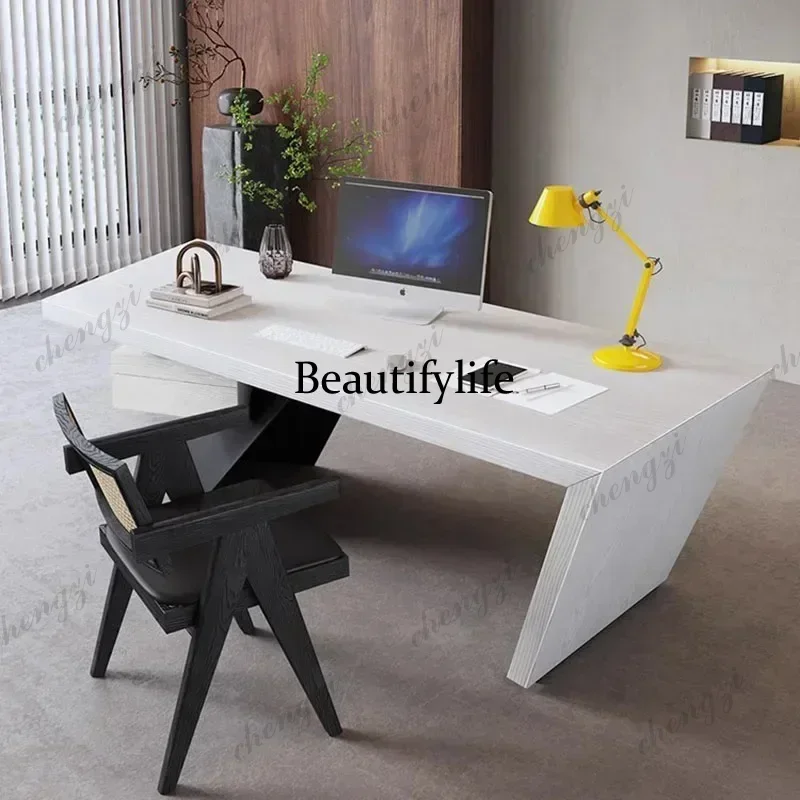 h178Minimalist Office Desk Workstation Professional Office Desk Computer Multifunctional Executive Display Tavolino Unique Furni