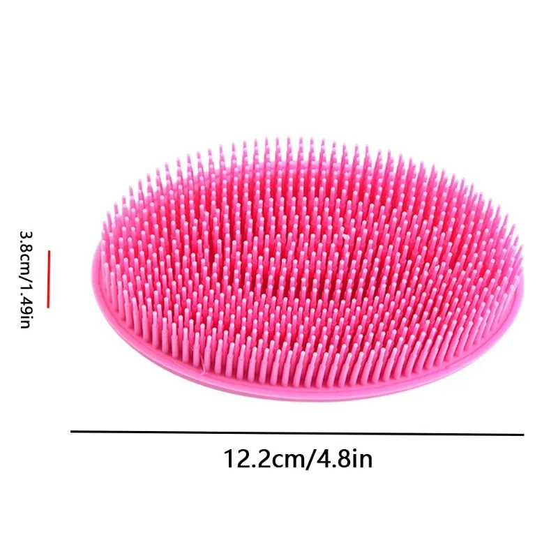 Soft Silicone Body Brush Wash Bath Shower Exfoliating Skin Fit For Baby Bath Shampoo Facial Massage Brush Supplies Dropship