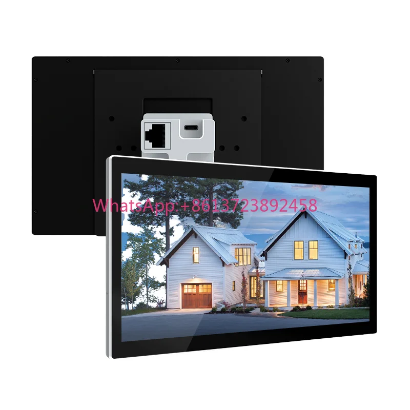 8 Inch POE Wall-Mount Smart Home Touch Panel KNX Thermostats Home New 2GB Memory Recessed Wall-Mounted Touchscreen Tablet