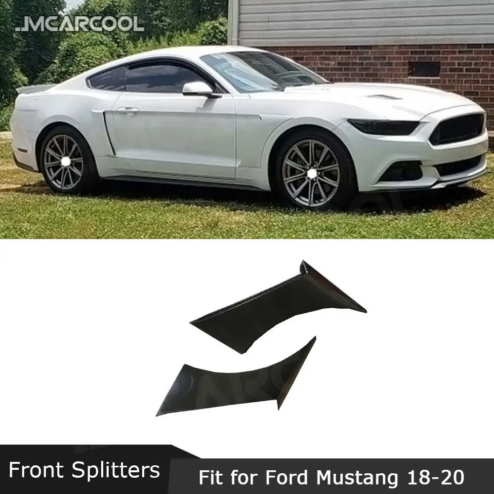 

PP Front Bumper Fender Flaps Apron Fins Decoration For Ford Mustang 2015 2017 2018 2019