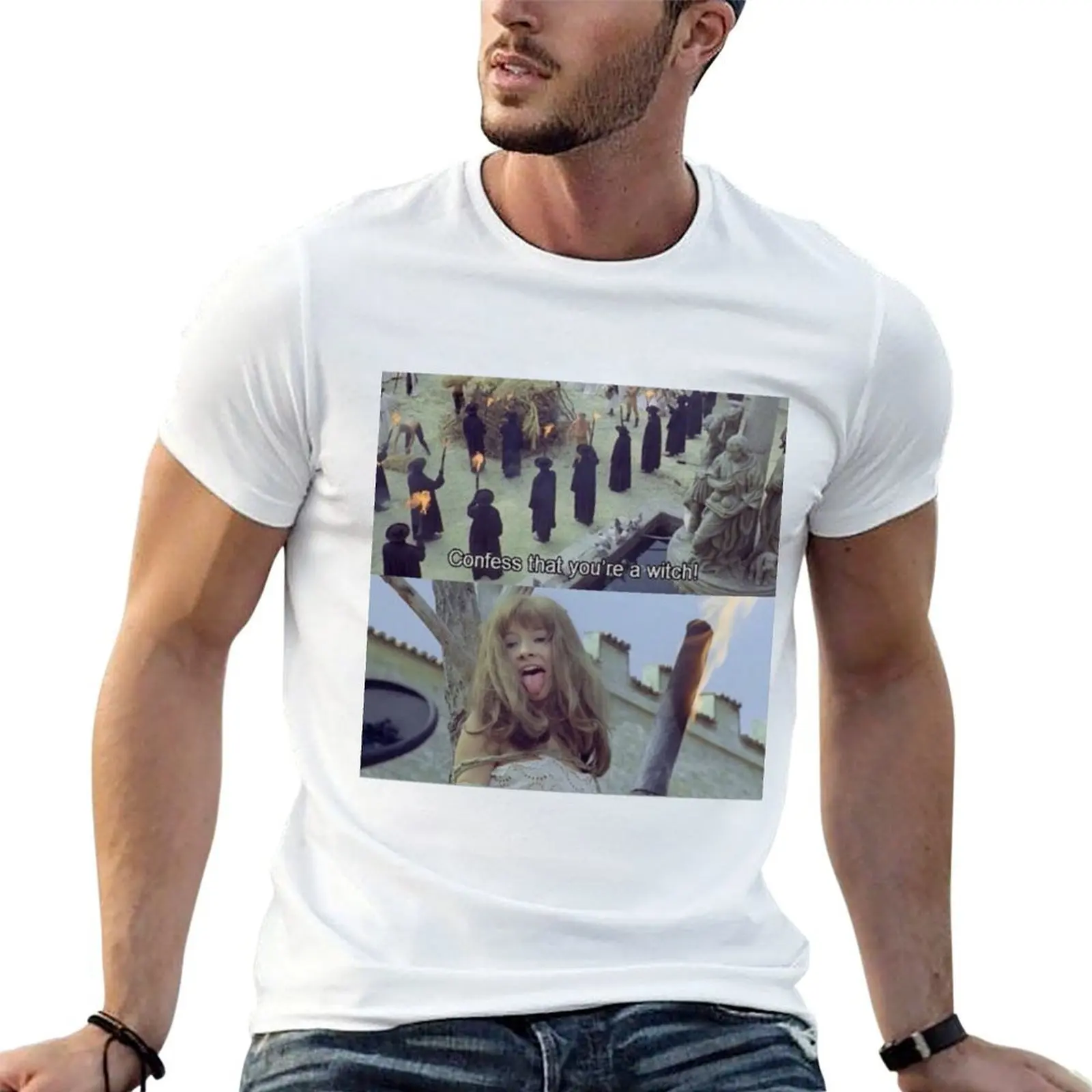 

Футболки с изображением мем, футболка с футбольной рубашкой, незаменимая рубашка для Salem, 100% хлопок, мужские принты ведьмы