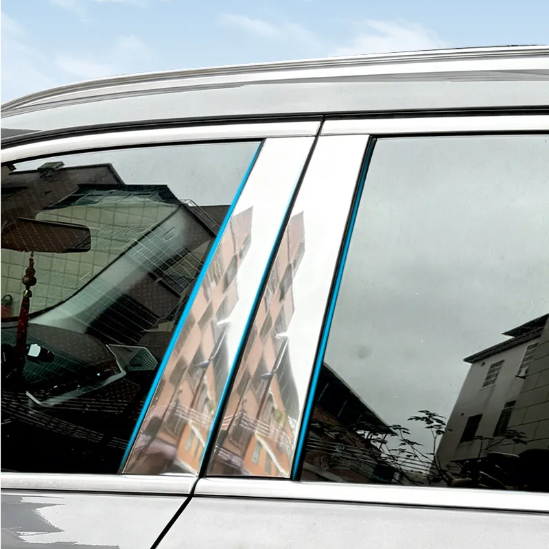 Fit For Ford Escape Kuga 2013 2014 2015 2016 2017 2018 2019 Gloss Black Door Trim Pillar Posts  Window Cover Accessories view 3
