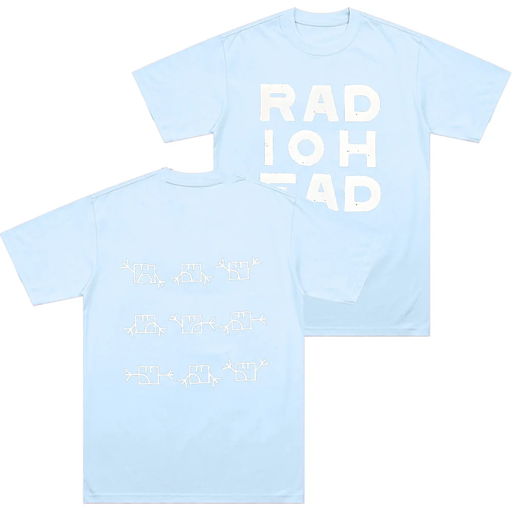 Radiohead Semaphore T-shirt Alternative Rock Band Cotton Long