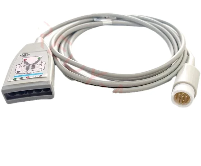 

Japanese Kohdens NT3B omnicase CMA HP CX50 ultrasound M1668A ECG/EKG TPU compatible trunk cable for ultrasound systems