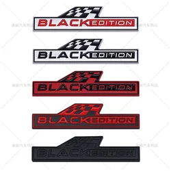 3d metall schwarz edition logo emblem auto abzeichen aufkleber aufkleber für bmw audi mercedes vw toyota honda nissan kia k5 skoda zubehör